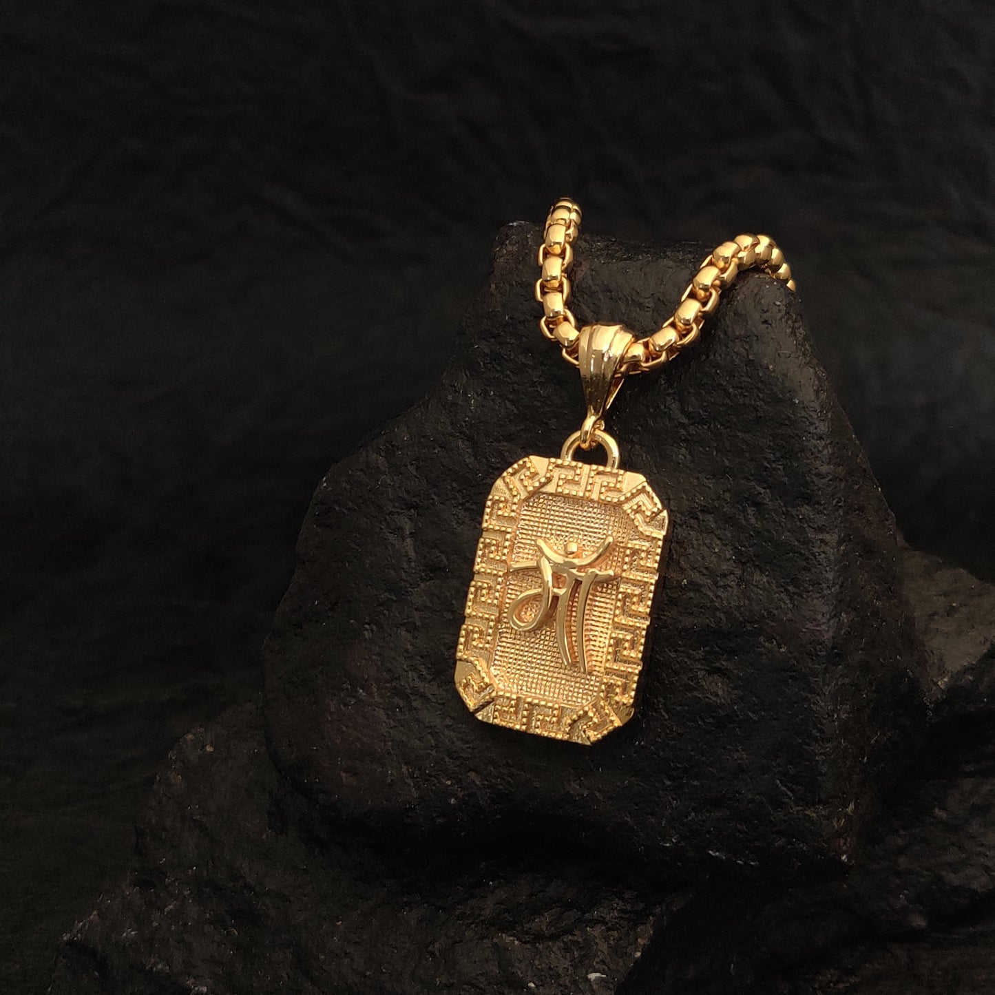 Zivia Divine Maa Gold-Plated Pendant and Chain