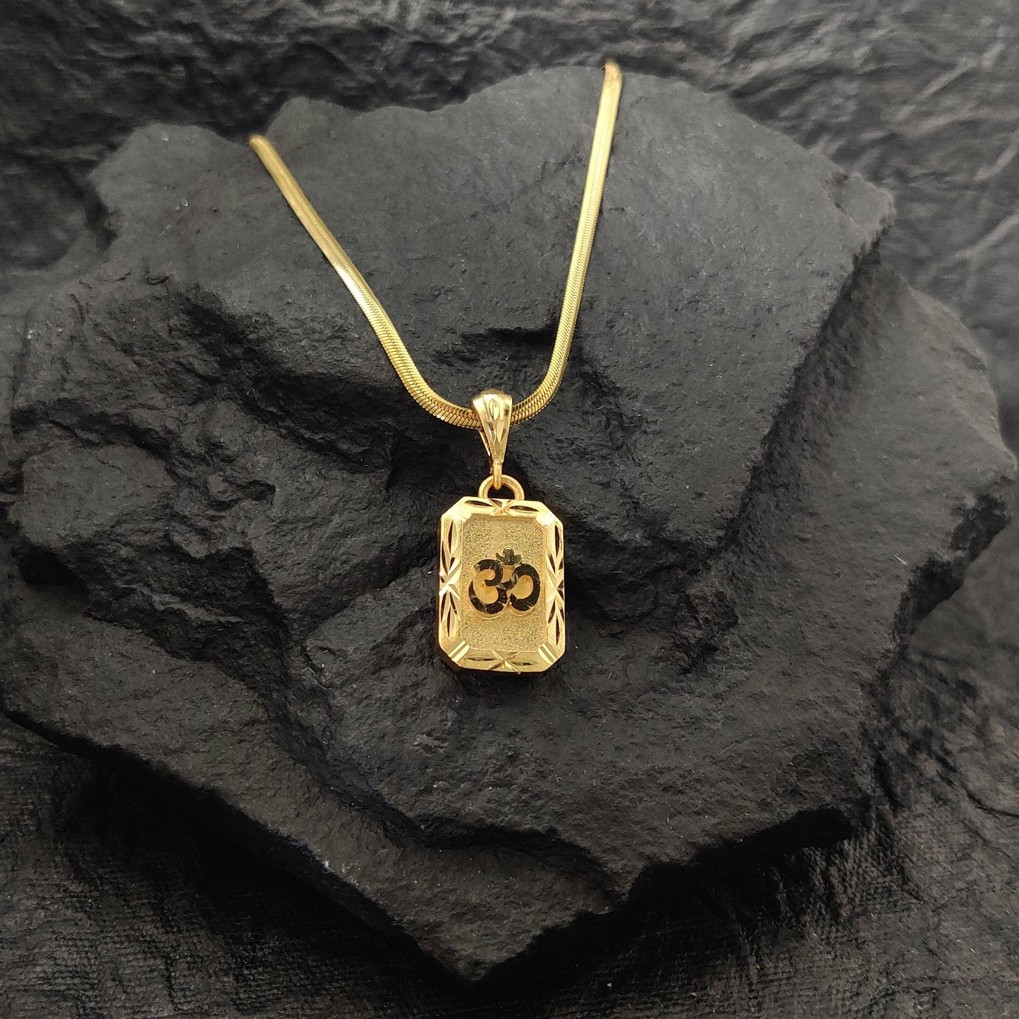 Zivia Aum Aradhya Handmade Gold Plated Pendant and Chain