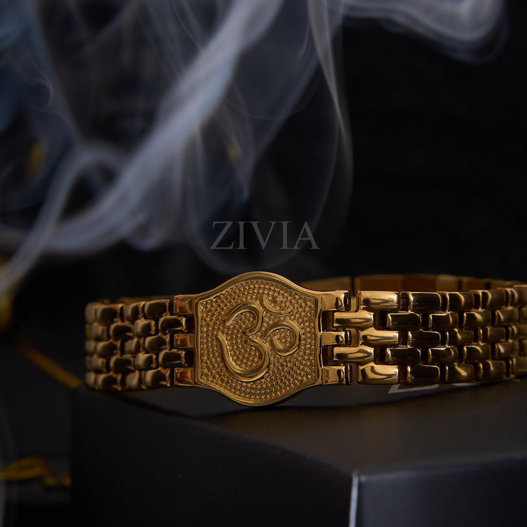 18k OM legacy bracelet with Triple gold plating