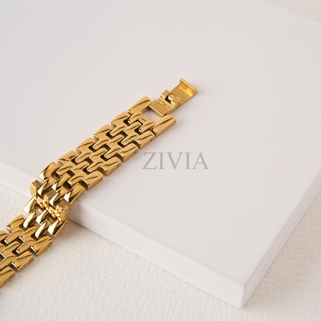 18k OM legacy bracelet with Triple gold plating