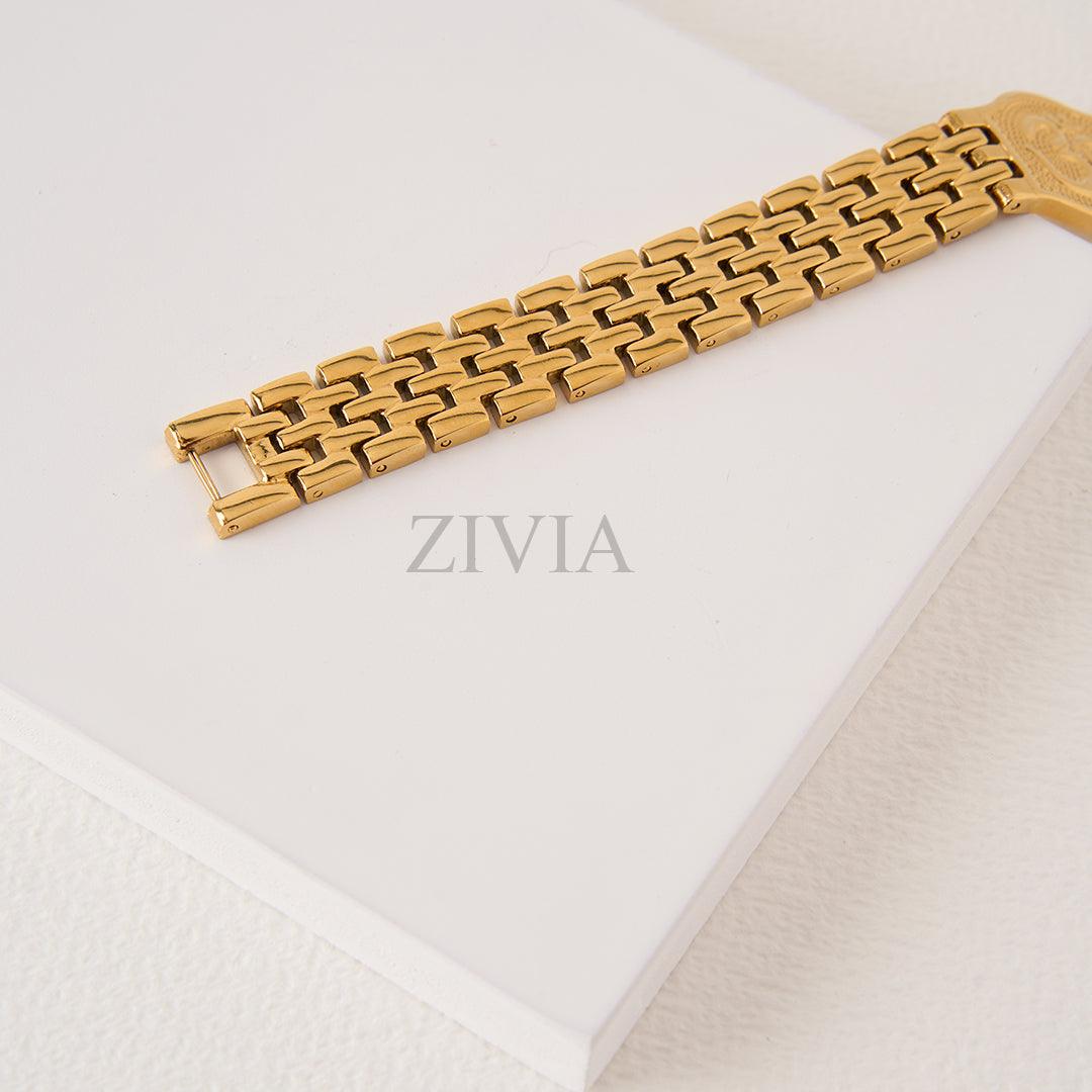 18k OM legacy bracelet with Triple gold plating
