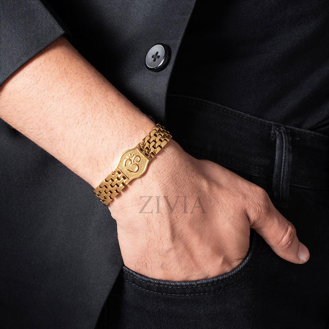 18k OM legacy bracelet with Triple gold plating