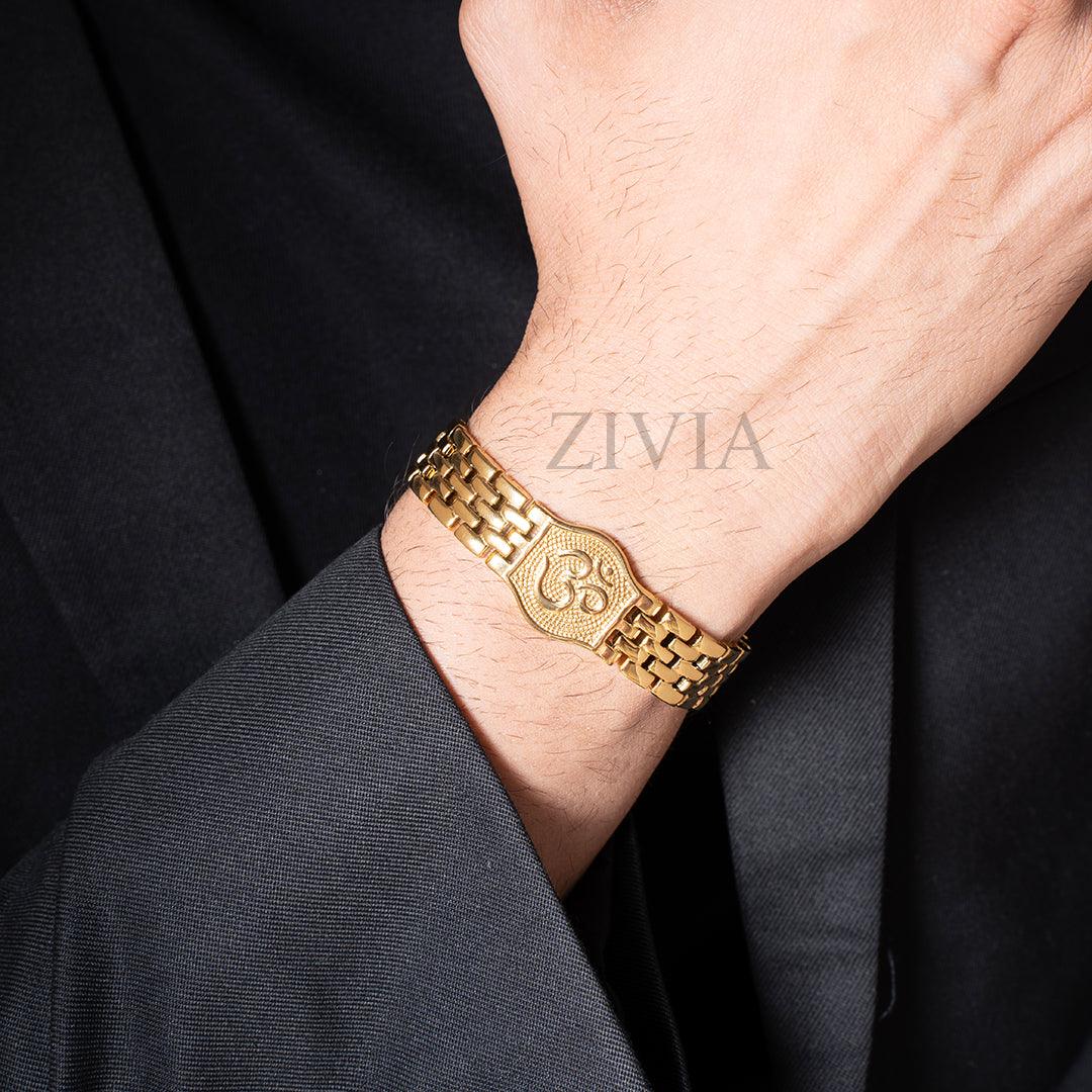 18k OM legacy bracelet with Triple gold plating