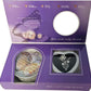 Zivia Silver Hidden Pearl Love Pendant Gift Box