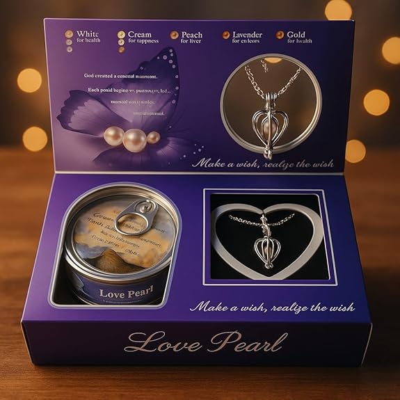 Zivia Silver Hidden Pearl Love Pendant Gift Box
