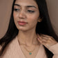Zivia Butterfly Elegance Diamond Pendant with Gold Plated Chain