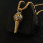 Gold Hanuman Jee Gada Pendant with Chain