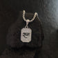 Silver Plated CZ Shree Ram Pendant with Chain