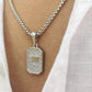 Silver Plated CZ Shree Ram Pendant with Chain