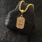 Rudra Trishul Gold Plated Diamond Pendant with Chain