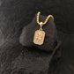 Rudra Trishul Gold Plated Diamond Pendant with Chain