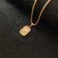 Zivia SS Studded Premium Diamonds  Shree Ram Pendant with Gold Plated Chain