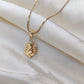 Zivia 18k Divya Ganesha pendant with Delicate gold plated chain