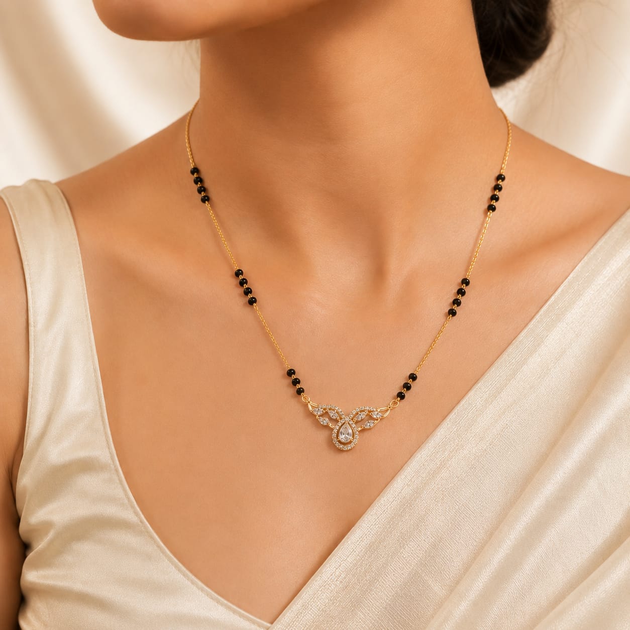 Zivia Eternal Heart Mangalsutra 18k Gold Plated
