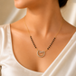 Zivia Lunara Bow Mangalsutra 18k Gold Plated