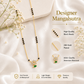 Zivia  Emerald Bloom Mangalsutra 18k Gold Plated