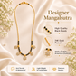 Zivia Snowflake Charm Mangalsutra 18k Gold Plated