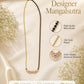 Zivia Triangle Charm Mangalsutra 18k Gold Plated