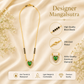 Zivia  Emerald Heart Royale Mangalsutra 18k Gold Plated