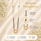 Zivia Lunara Bow Mangalsutra 18k Gold Plated