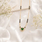 Zivia  Emerald Heart Royale Mangalsutra 18k Gold Plated