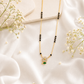 Zivia  Emerald Bloom Mangalsutra 18k Gold Plated