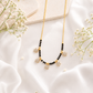 Zivia Snowflake Charm Mangalsutra 18k Gold Plated