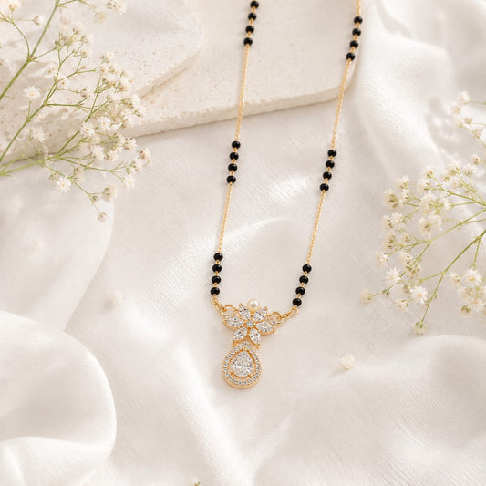 Zivia Noor Drop Mangalsutra 18k Gold Plated