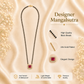Zivia Ruby Noir Mangalsutra 18k Gold Plated