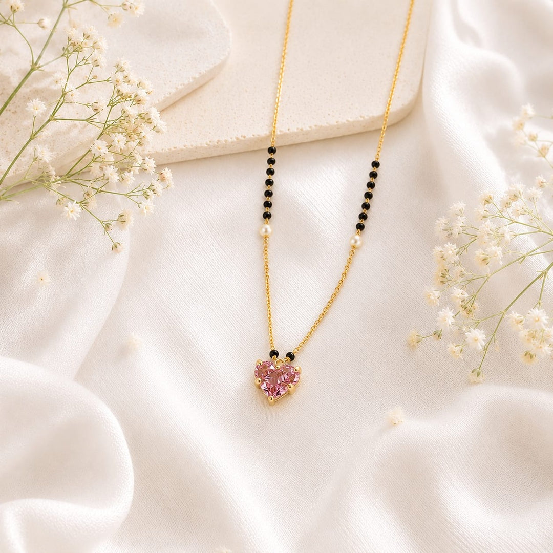 Zivia Rose Love Mangalsutra 18k Gold Plated
