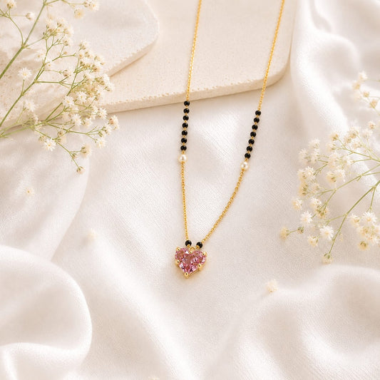 Zivia Rose Love Mangalsutra 18k Gold Plated
