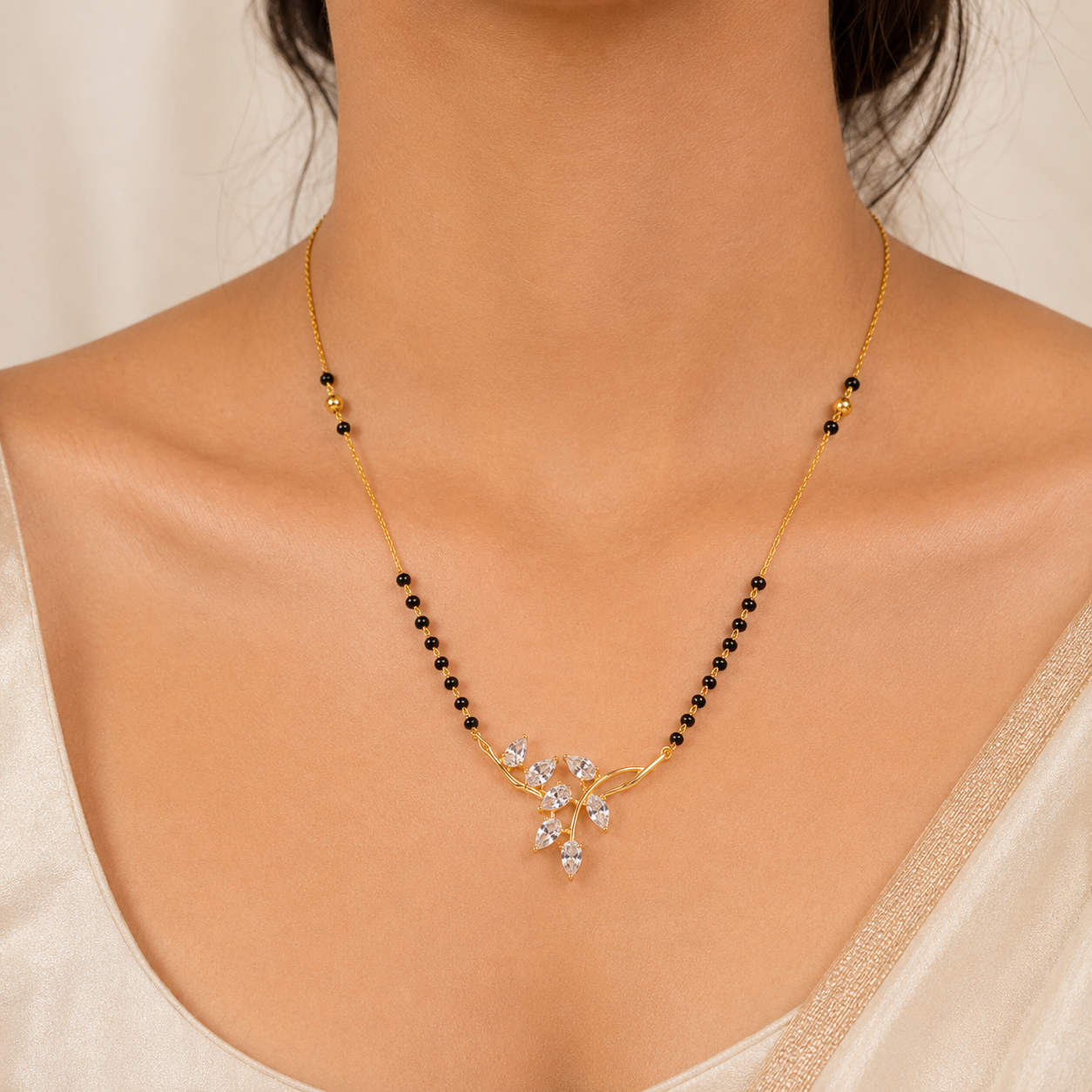 Zivia  Celestial  Vine Mangalsutra 18k Gold Plated