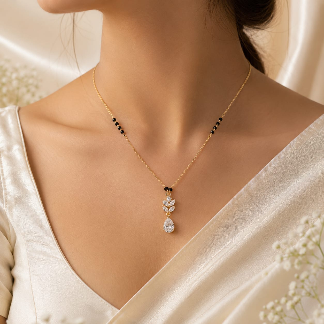 Zivia  Celeste Bloom Mangalsutra 18k Gold Plated