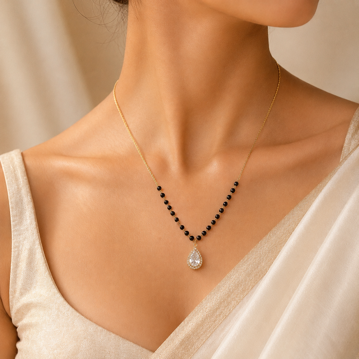 Zivia  Celestia  Aura  Mangalsutra 18k Gold Plated