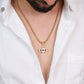 Lord Shiva Third Eye Gold Diamond Pendant with Chain