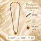 Zivia Midnight Bloom Mangalsutra 18k Gold Plated
