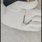 Zivia White Solitaire Royale Mangalsutra 18k Gold Plated