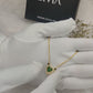 Zivia  Emerald Heart Royale Mangalsutra 18k Gold Plated