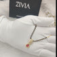 Zivia Ruby Blossom Mangalsutra 18k Gold Plated