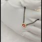 Zivia Ruby Noir Mangalsutra 18k Gold Plated