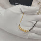Zivia Triangle Charm Mangalsutra 18k Gold Plated