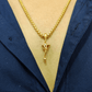 Zivia Men's Delicate Ganesha Pendant with chain