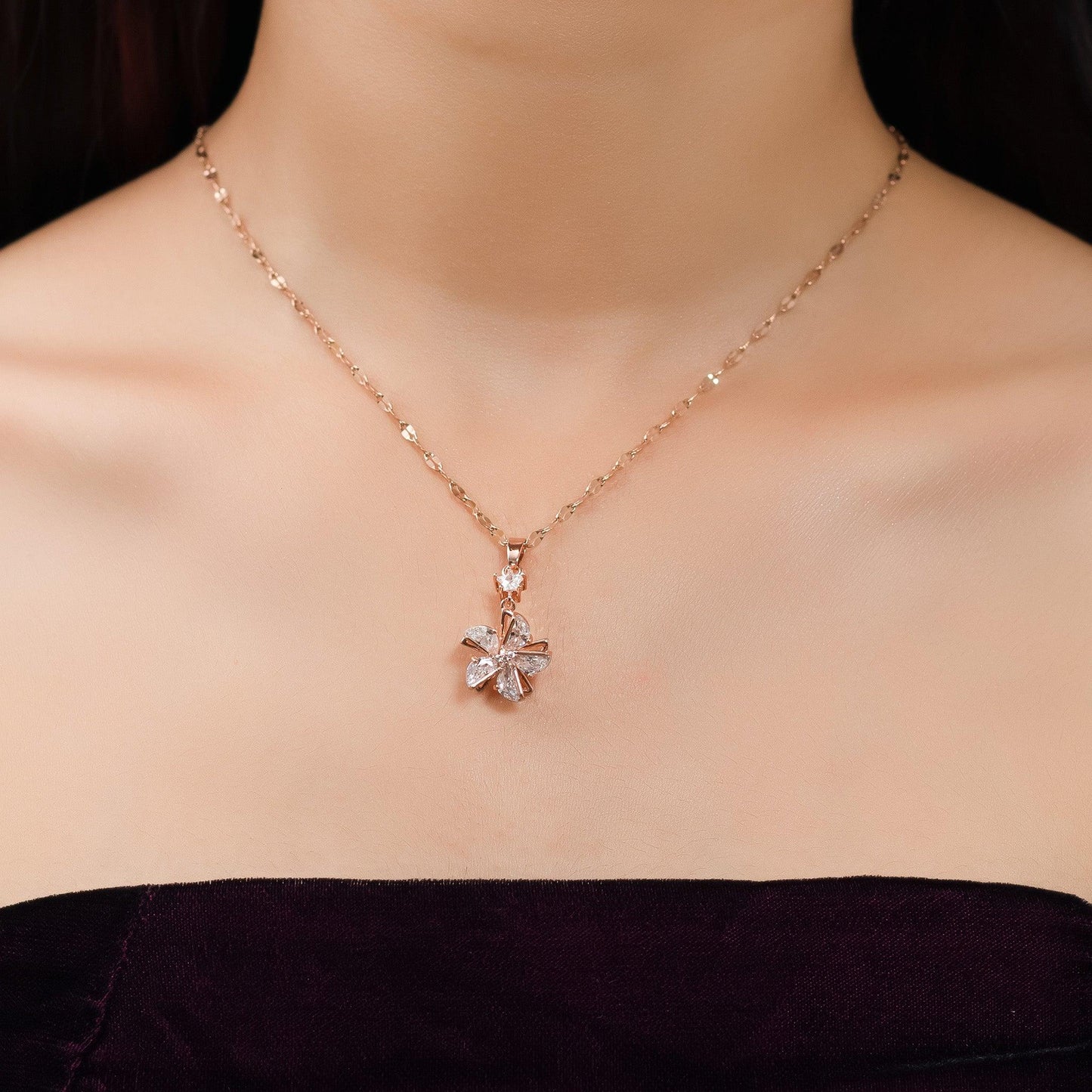 Rose gold flash plated Spinning mechanism