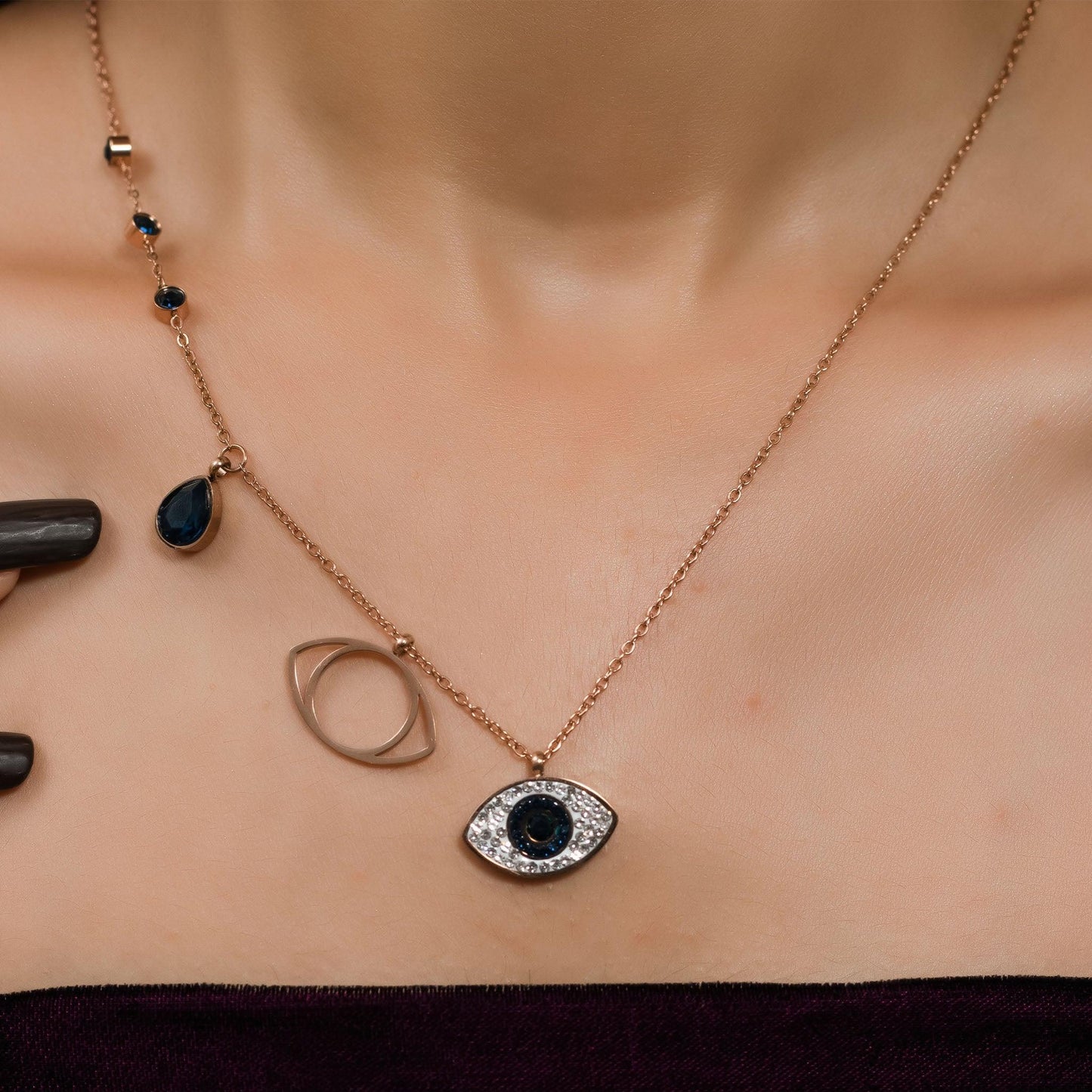 Layered Evil Eye Necklace