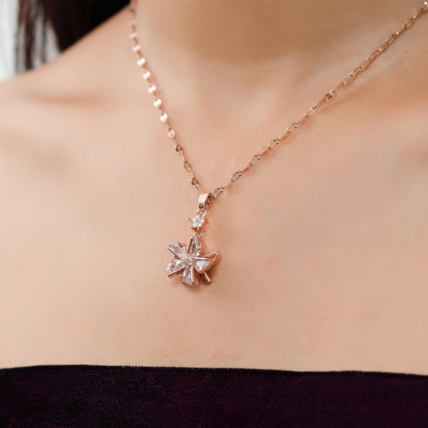 Rose gold flash plated Spinning mechanism