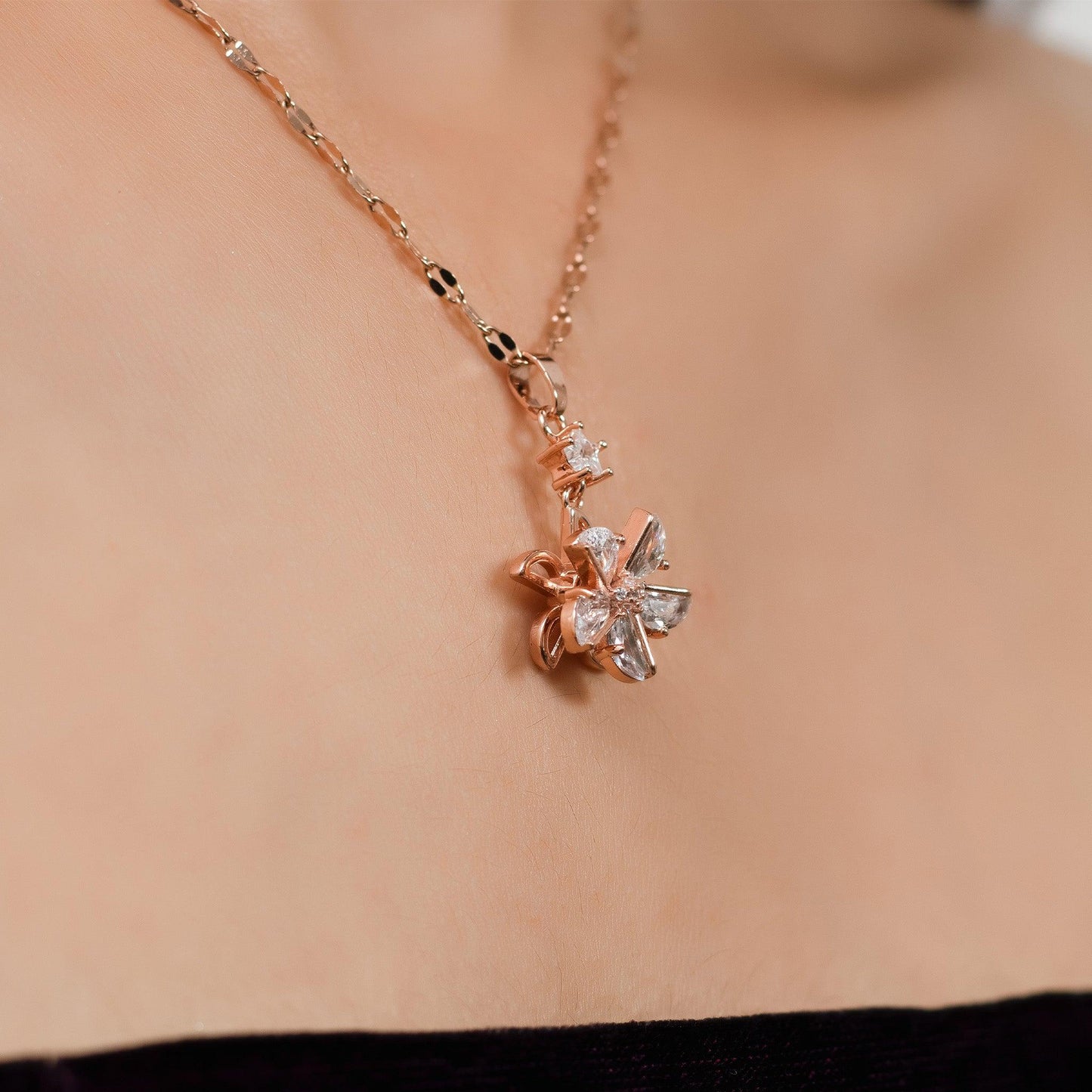 Rose gold flash plated Spinning mechanism