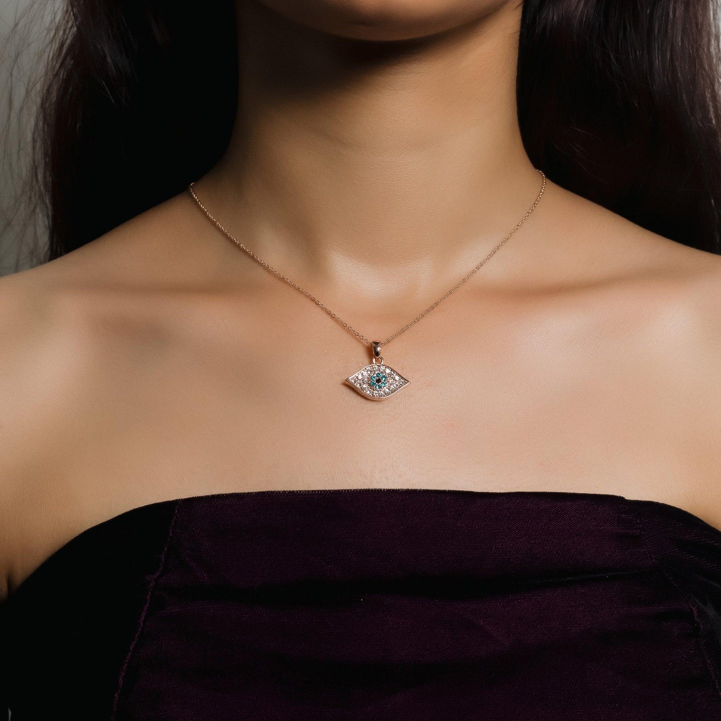 Evil Eye Necklace Turquoise