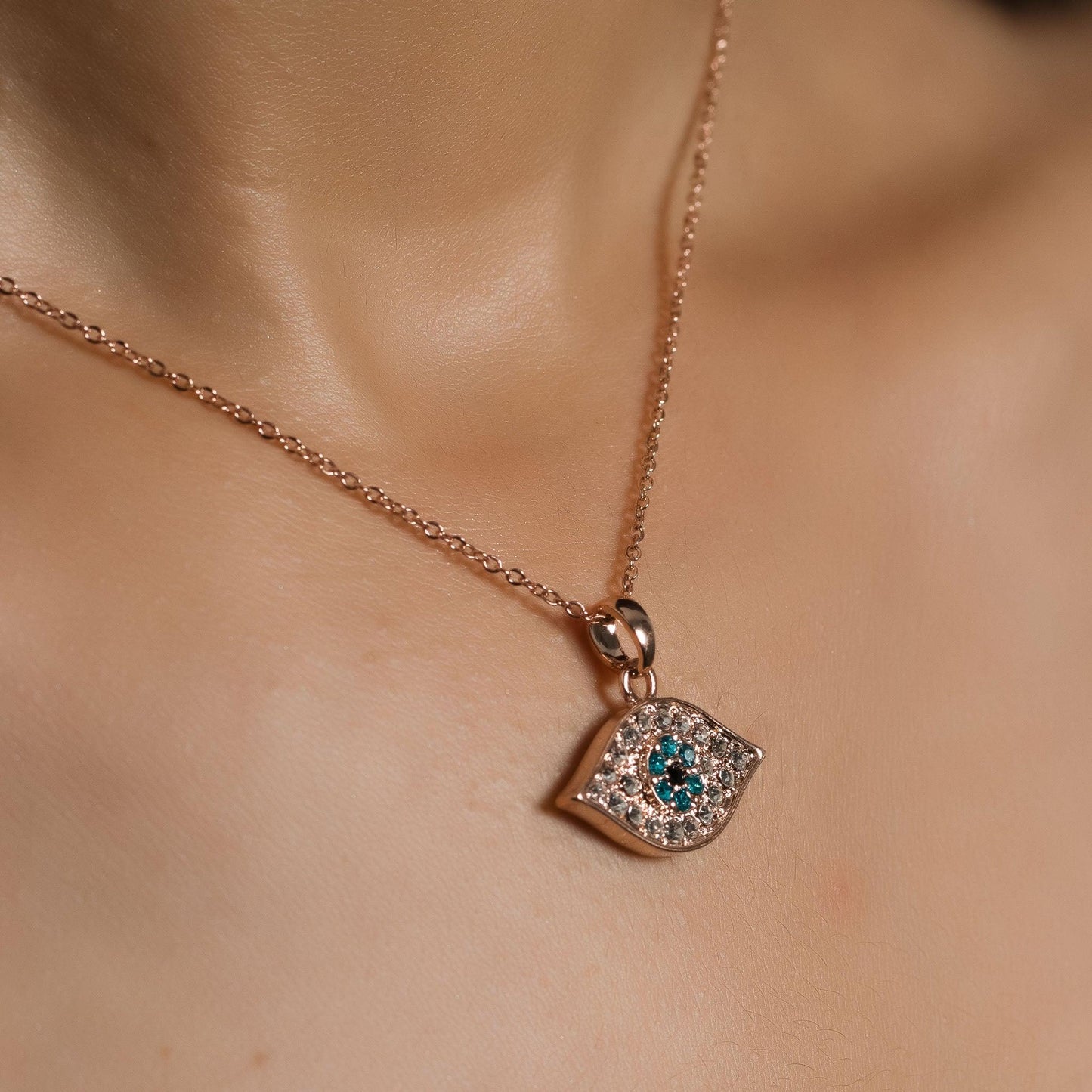 Evil Eye Necklace Turquoise