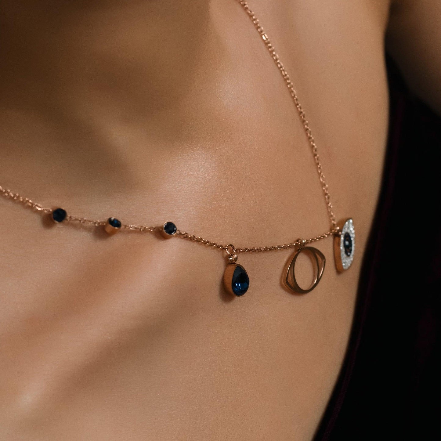 Layered Evil Eye Necklace