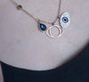 Load and play video in Gallery viewer, Layered Evil Eye Necklace